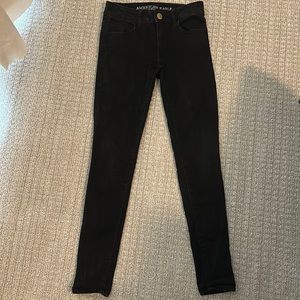 American eagle black skinny jeans